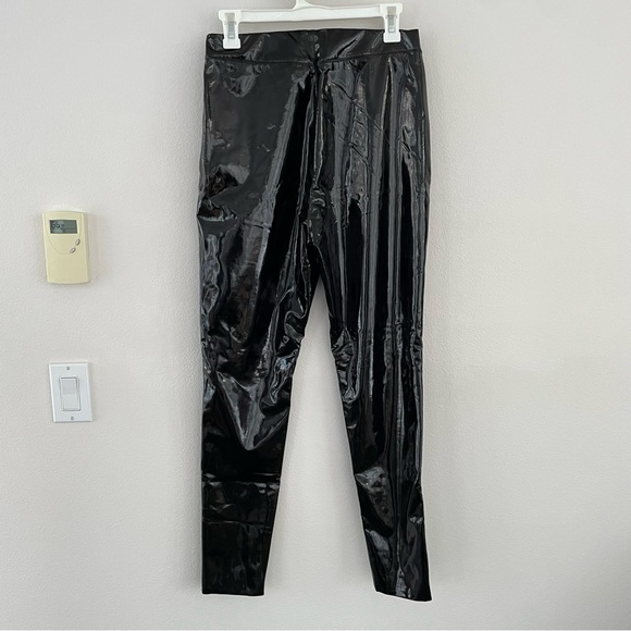 Topshop Wet Look Vinyl Leggings - Picture 11 of 15